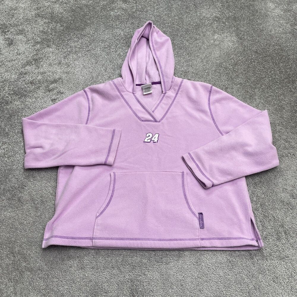 Chase Authentics Vintage Nascar Jeff Gordon Hoodie Sweatshirt Women Large Purple
